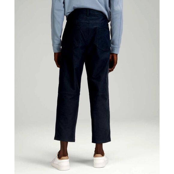 Lululemon Mens 32X27 True Navy ABC Crop Pant Relaxed Utilitech Stretch Casual - Picture 14 of 14